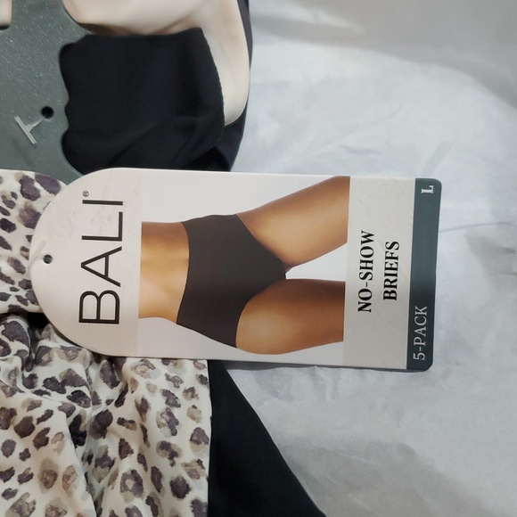 Bali lightweight no show women's seamless briefs panties 5pack size large new - Picture 4 of 13